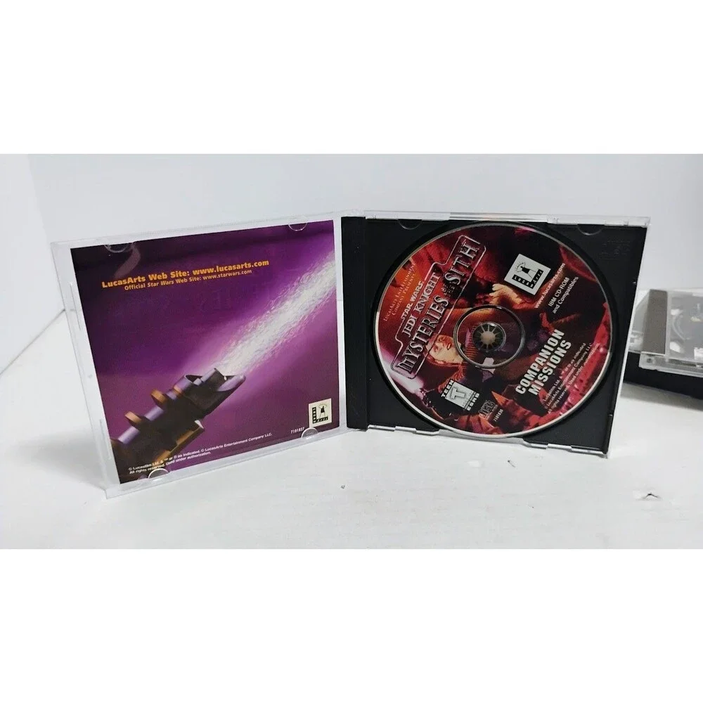 STAR WARS PC 5 GAME LOT KOTOR JEDI OUTCAST TIE FIGHTER MYSTERIES OF THE SITH ETC